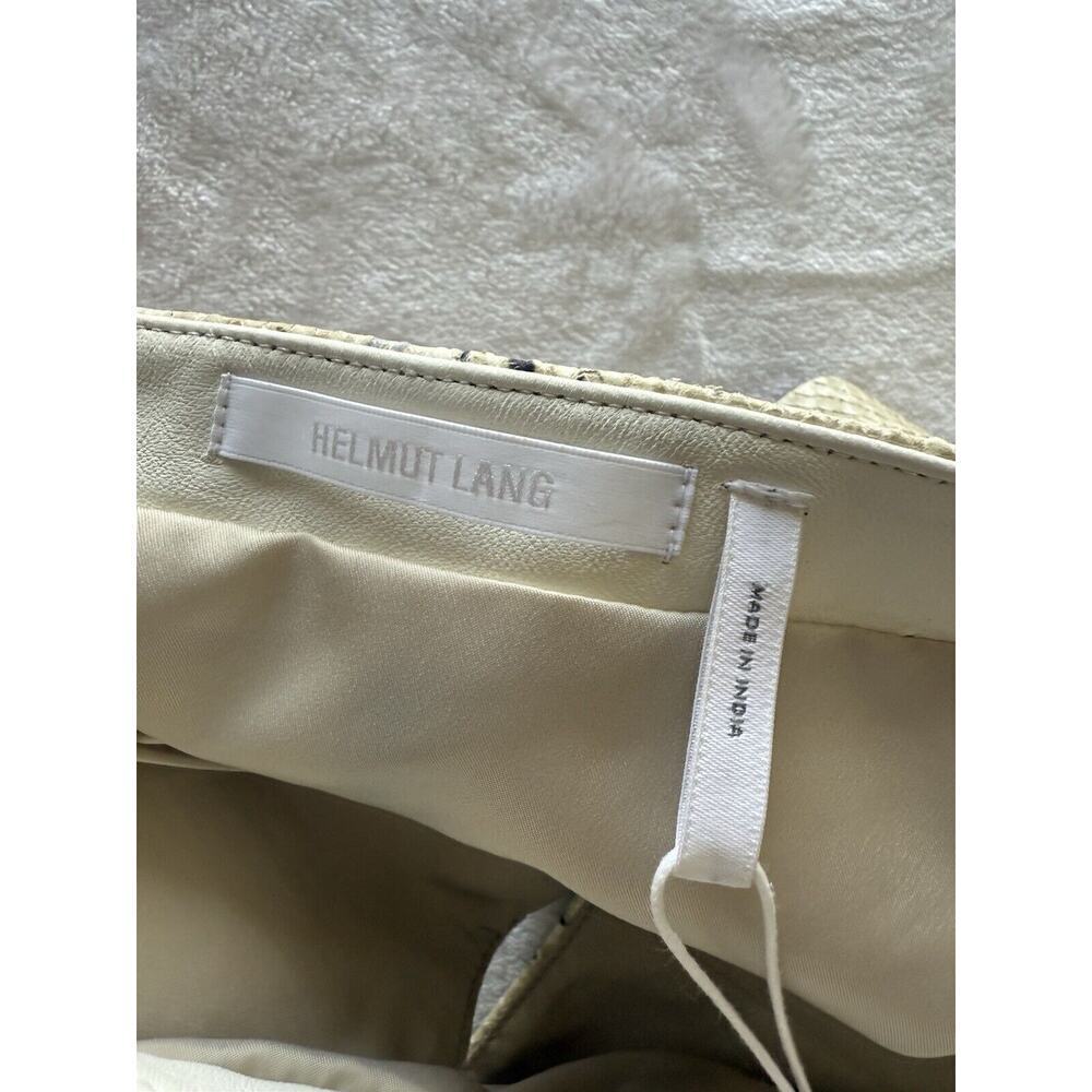 Helmut Lang Python Snake-Embossed Leather Crop To… - image 6